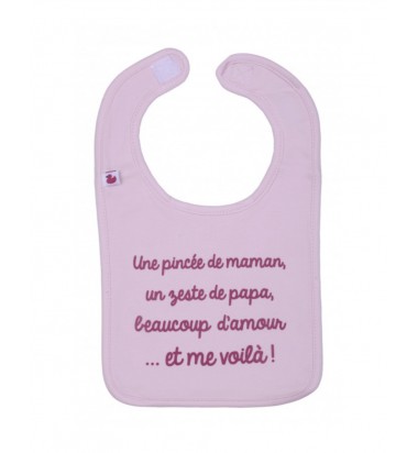 Bavoir à message bébé fille...