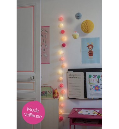 Guirlande de boules lumineuses Céleste veilleuse chambre d