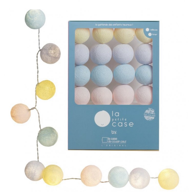 La guirlande boules lumineuses blanches, Simons Maison