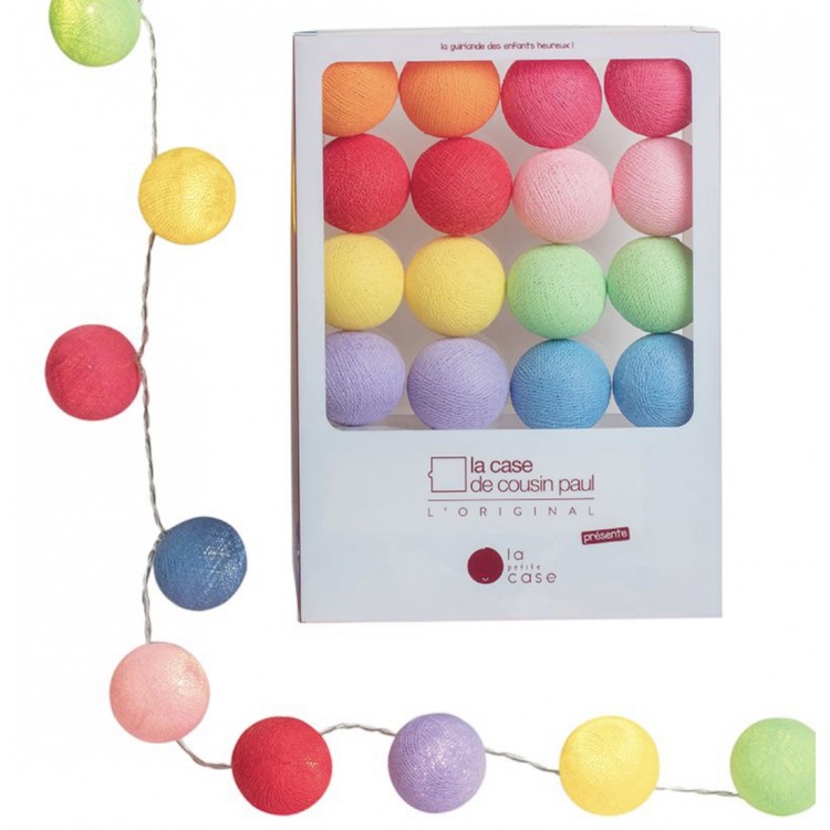 Guirlande de boules lumineuses Oscar veilleuse chambre d'enfant