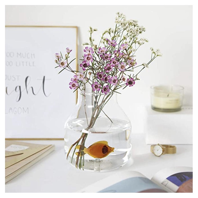 Vase pot de fleurs poisson...