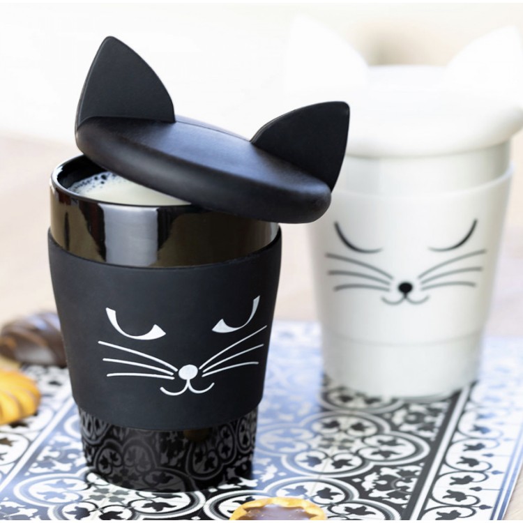 INFUSEUR A THÉ PYLONES CHAT NOIR