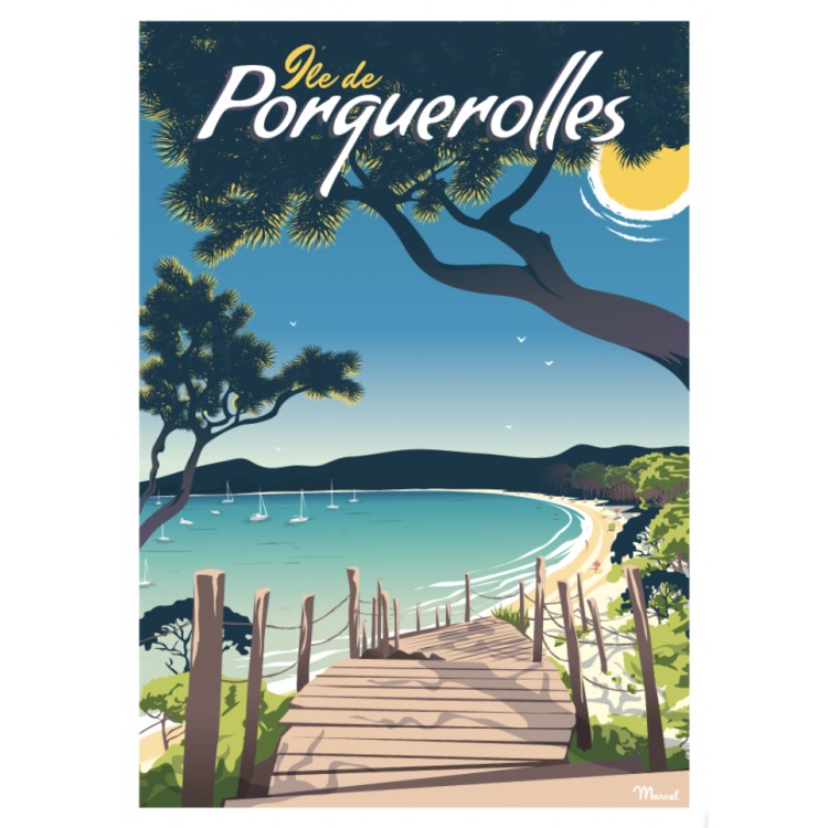 Affiche murale Porquerolles...