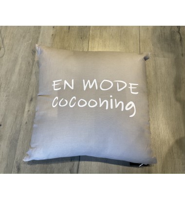 Coussin Carré Lin/Coton...