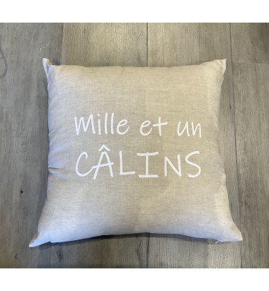 Coussin Carré Lin/Coton...