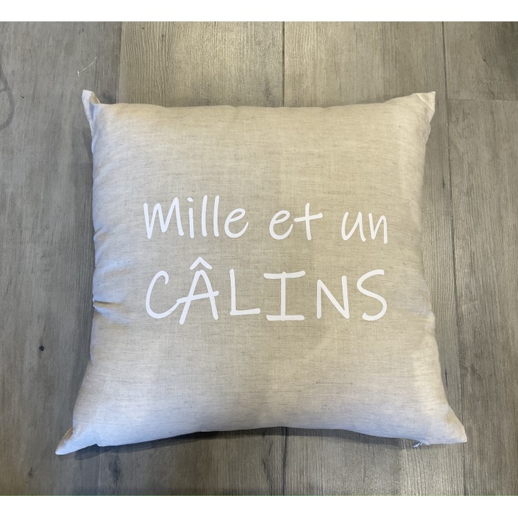 Coussin Carré Lin/Coton...