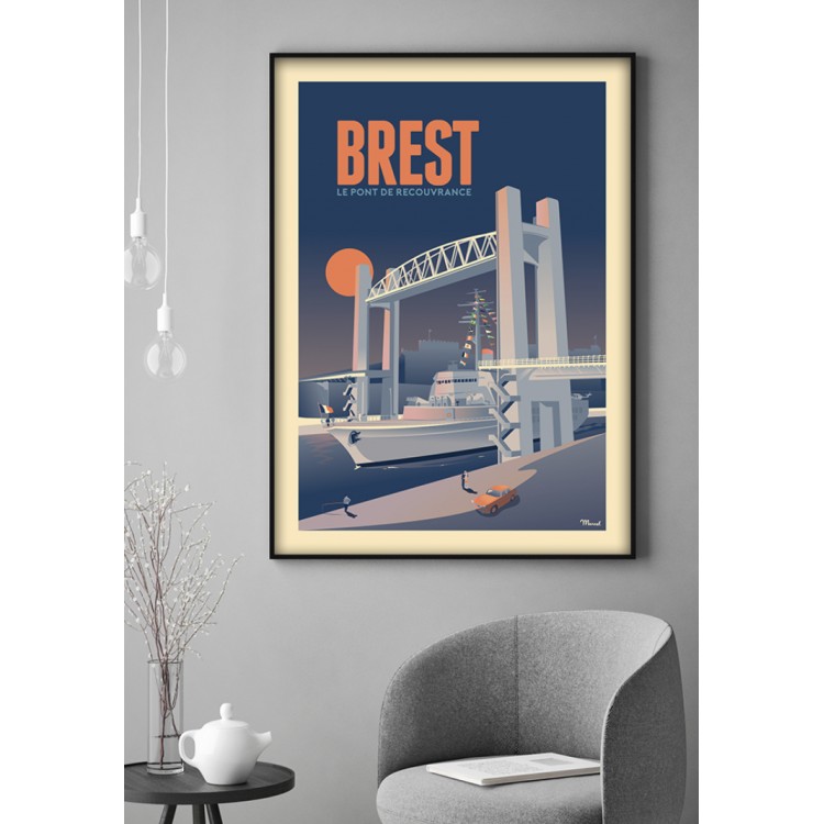 Affiche murale "Brest, Le...