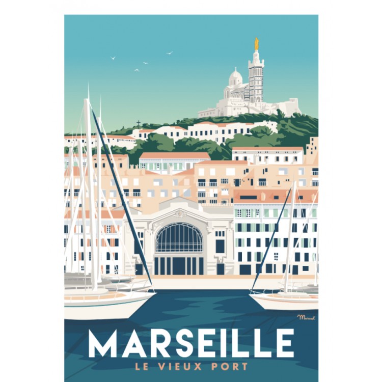 Affiche murale "Marseille"...